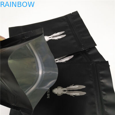 250 গ্রাম ম্যাট কালো খাদ্য প্যাকেজিং ফিল্ম কফি ব্যাগ আপ FDA SGS অনুমোদন দাঁড়ানো