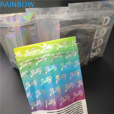 মুদ্রিত বাষ্প কার্টিজ ফয়েল পচ প্যাকাগি লবণ স্পাইস চকচকে চর্মসার Iridescent ব্যাগ