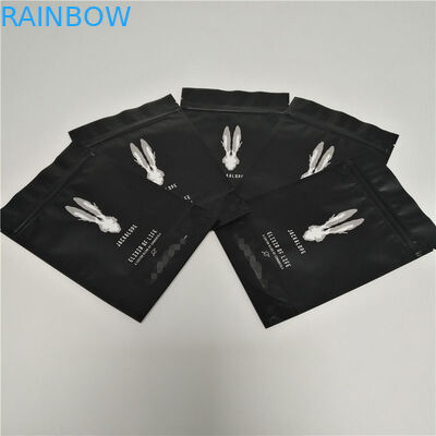 ম্যাট কালো খাদ্য প্যাকেজিং ফিল্ম শীর্ষ জিপার সঙ্গে কাস্টম লোগো কফি ব্যাগ আপ স্ট্যান্ড