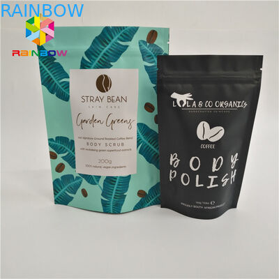 প্লাস্টিক ব্যাগ আপ জipper থালা স্ট্যান্ড কাস্টম মুদ্রিত ব্যাগ কফি খাদ্য রান্টেজ প্যাকেজিং ম্যাট চকচকে আর্দ্রতা দাঁড়ানো