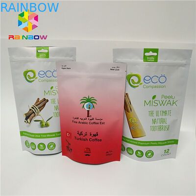 Laminated ফয়েল বেস জipper ব্যাগ স্ট্যান্ড আপ থালা প্যাকেজিং কাস্টম মুদ্রিত প্লাস্টিক ব্যাগ কফি পাইচ প্লাস্টিক গরম বিক্রয়