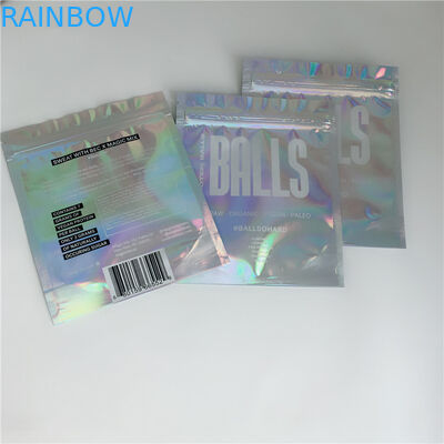 গন্ধ প্রুফ হোলোরাম CBD আগাছা Ziplock প্লাস্টিকের থলি প্যাকেজিং নিজস্ব আকার