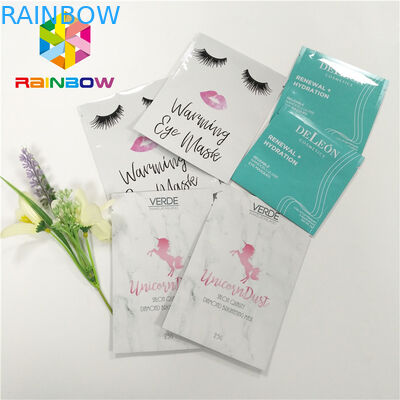 কাস্টম মুদ্রিত প্লাস্টিকের পাইচ প্যাকেজিং তিনটি সাইড তাপ সীল নুড়ি সঙ্গে সীল