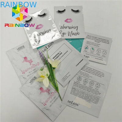 কাস্টম মুদ্রিত প্লাস্টিকের পাইচ প্যাকেজিং তিনটি সাইড তাপ সীল নুড়ি সঙ্গে সীল