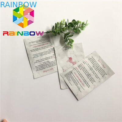 তিন সাইড সীল কাস্টম মুদ্রিত স্ট্যান্ড আপ পাউচ অ্যালুমিনিয়াম ফয়েল প্রসাধনী ব্যাগ