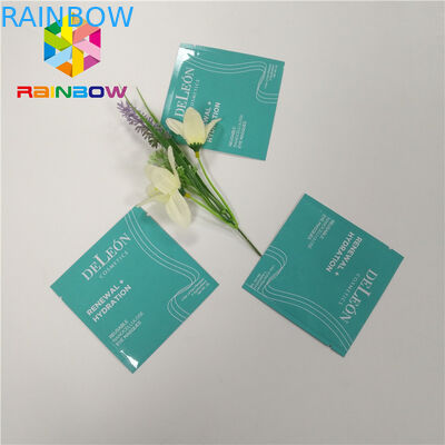 তিন সাইড সীল কাস্টম মুদ্রিত স্ট্যান্ড আপ পাউচ অ্যালুমিনিয়াম ফয়েল প্রসাধনী ব্যাগ