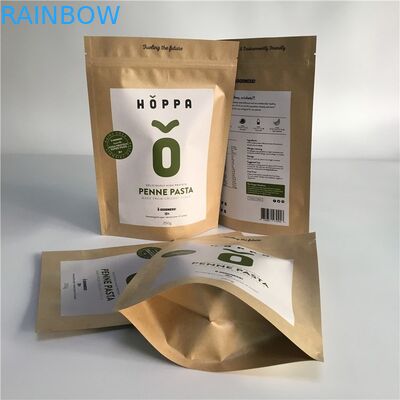 ক্র্যাফ্ট স্ট্যান্ড আপ জিপ লক পাউন্ড কাস্টমাইজড কাগজ ব্যাগ অ্যালুমিনিয়াম ফয়েল জিপার লক