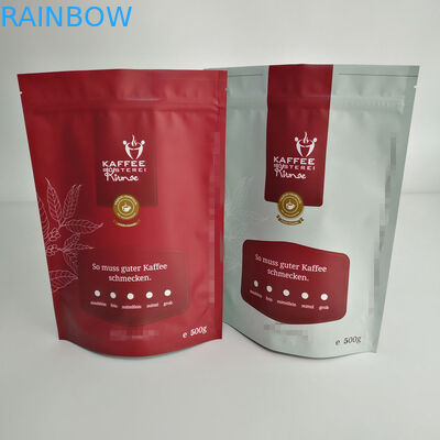 ম্যাট সিলেবল ব্যাগ প্যাকেজিং, কফি প্যাকেজিংয়ের জন্য 500 গ্রাম পর্যন্ত পাউন্ড ব্যাগ দাঁড়ানো