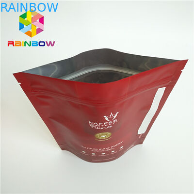 Laminated উপাদান খাদ্য প্লাস্টিকের পাইচ ভালভ সঙ্গে অ্যালুমিনিয়াম ফয়েল প্যাকেজিং