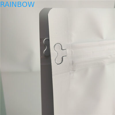 ফ্ল্যাট নীচে ব্যাগ খাদ্য প্যাকেজিং ফিল্ম সমতল হোয়াইট মুদ্রণ শীর্ষ বায়ু ভালভ সঙ্গে ভর্তি