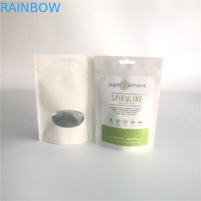 Reseableable কাস্টমাইজড কাগজ ব্যাগ পরিষ্কার পাউন্ড সঙ্গে গল্ফ Gravure মুদ্রণ আপ স্ট্যান্ড