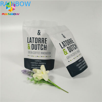 ইকো - বন্ধুত্বপূর্ণ অ্যালুমিনিয়াম ফয়েল দাঁড়ানো পাউন্ড কফি চা প্যাকেজিং ম্যাট শেষ সারফেস