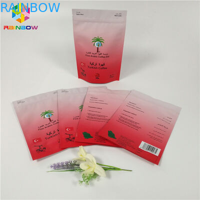 অ্যালুমিনিয়াম ফয়েল পচ প্যাকেজিং Ziplock Reclosable ভালভ কফি ব্যাগ Gravure মুদ্রণ