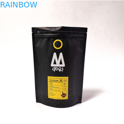 প্লাস্টিকের পাউচ প্যাকেজিং খাদ্য গ্রেড অ্যালুমিনিয়াম ফয়েল কফি ব্যাগ Gravnre মুদ্রণ আপ স্ট্যান্ড