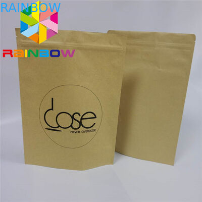 ইকো - বন্ধুত্বপূর্ণ খাদ্য কাগজ বক্স প্যাকেজিং তাপ সীল Ziplock ভালভ কফি বীন জন্য