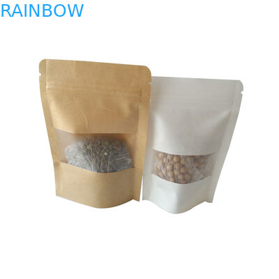 পুনর্নবীকরণযোগ্য স্ন্যাক ব্যাগ প্যাকেজিং কাস্টম মুদ্রিত ক্রাফ্ট ফুড স্ট্যান্ড আপ পাউচ SGS প্রশংসাপত্র