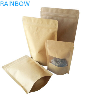 পুনর্নবীকরণযোগ্য স্ন্যাক ব্যাগ প্যাকেজিং কাস্টম মুদ্রিত ক্রাফ্ট ফুড স্ট্যান্ড আপ পাউচ SGS প্রশংসাপত্র