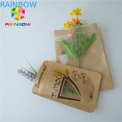 Reseableable কাস্টম পেপার ব্যাগ খাদ্য গ্রেড তিন সাইড সীল অ্যালুমিনিয়াম ফয়েল কুকি প্যাকেজিং