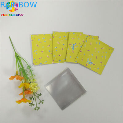 খাদ্য গ্রেড ফয়েল প্যাচ প্যাকেজিং ম্ললার তিন সাইড সীল ফ্ল্যাট জিমার ব্যাগ Snack চা ক্যাপসুল জন্য