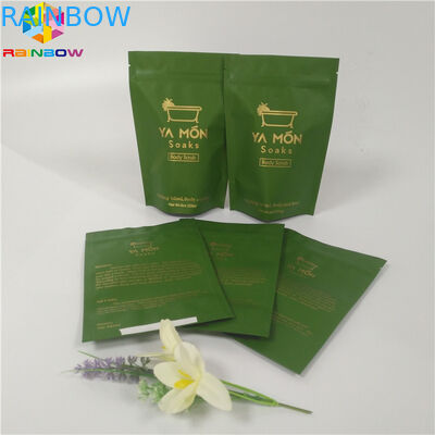 সল্টস ফয়েল পচ প্যাকেজিং জিপার শীর্ষ উপরে Ziplock বাথ সল্ট ব্যাগ অ্যালুমিনিয়াম ফয়েল