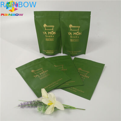 সল্টস ফয়েল পচ প্যাকেজিং জিপার শীর্ষ উপরে Ziplock বাথ সল্ট ব্যাগ অ্যালুমিনিয়াম ফয়েল