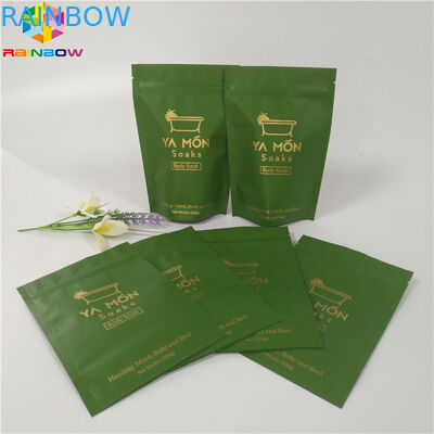 সল্টস ফয়েল পচ প্যাকেজিং জিপার শীর্ষ উপরে Ziplock বাথ সল্ট ব্যাগ অ্যালুমিনিয়াম ফয়েল