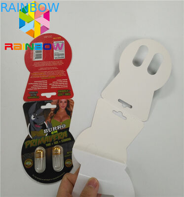 3 ডি লেন্টিকুলার প্যাকেজিং বোরো ব্র্যান্ড পেপার কার্ড বক্স একক ডাবল হোল বোতল সহ