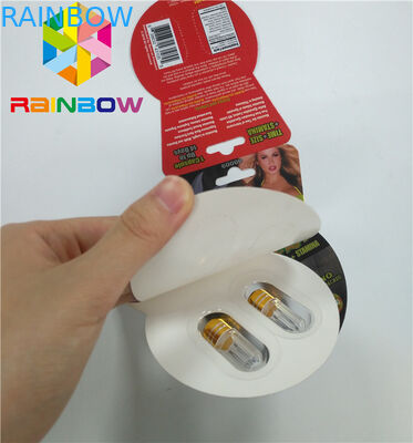 চকচকে ব্লিস্টার কার্ড প্যাকেজিং কাস্টম সেক্স বর্ধনশীল ছিদ্র Burro2 60000 কাগজ কার্ড