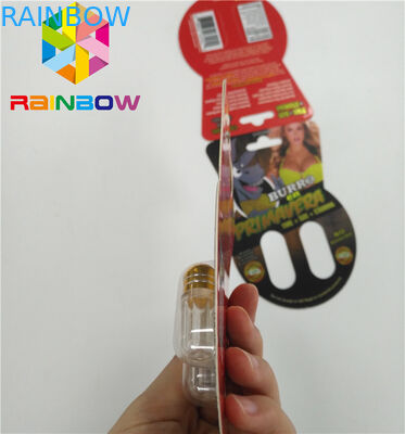 চকচকে ব্লিস্টার কার্ড প্যাকেজিং কাস্টম সেক্স বর্ধনশীল ছিদ্র Burro2 60000 কাগজ কার্ড