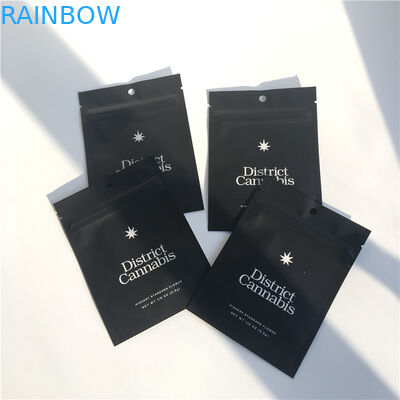 কাস্টম আগাছা প্লাস্টিকের পাইচ প্যাকেজিং 3.5 গ্রাম আপ মাইলার জিপলক সিওয়াইএমকে রঙ