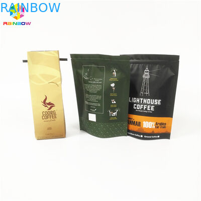 ফ্ল্যাট নীচে চা ব্যাগ প্যাকেজিং প্রোটিন / কফি পাউডার জন্য রিসিবলযোগ্য জিপলক