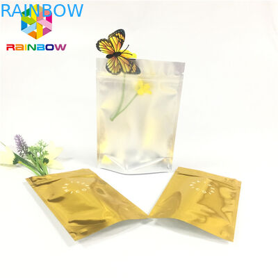 ক্লিয়ার ফ্রন্ট ডোয়্যাক ফয়েল পচ প্যাকেজিং মাইলার জিপ লক ব্যাগ প্রসাধনী নমুনা Sachet