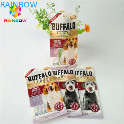 ডিজিটাল মুদ্রণ প্লাস্টিক পাইচ প্যাকেজিং Sachet পোষা খাদ্য সংগ্রহস্থল Ziplock ব্যাগ