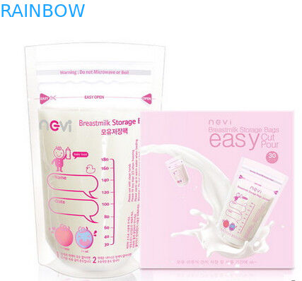 ডাবল স্ট্যান্ড আপ জipper পাউচ, তাপ সীল প্যাকেজিং ব্যাগ স্তন দুধ সংগ্রহস্থল