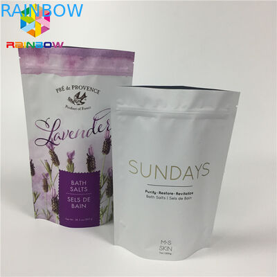 ম্যাট অ্যালুমিনিয়াম ফয়েল ল্যামিনেট শুকনো খাদ্য প্যাকেজ জন্য আপ জipper পাউন্ড ব্যাগ