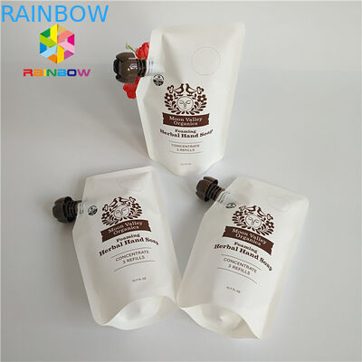 5oz / 7oz প্লাস্টিক স্পাউট পাউচ প্যাকেজিং স্বচ্ছ শক্তি পানীয় ব্যাগ পুনর্ব্যবহারযোগ্য