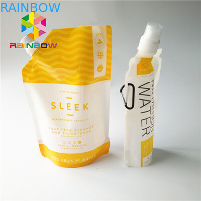 প্লাস্টিক পানীয় তরল স্পাউট ব্যাগ, ফলের রস পানীয় ক্যাপ সঙ্গে পাউন্ড আপ স্ট্যান্ড