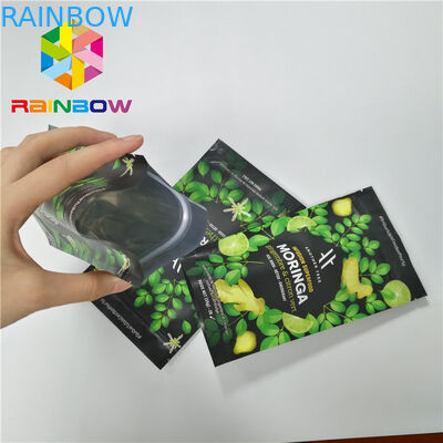 Laminated উপাদান স্ট্যান্ড আপ পাউন্ড ব্যাগ Moringa লিফ পাউডার প্যাকেজিং জিপার সঙ্গে
