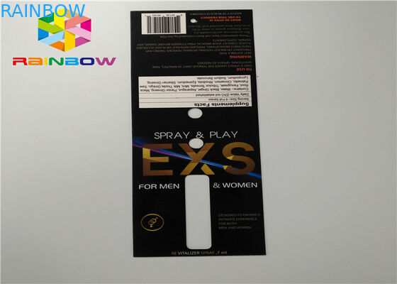 কাস্টম স্লাইড ব্লিস্টার কার্ড প্যাকেজিং স্প্রে ভাঁজ হোল সঙ্গে প্যাকেজিং কার্ড কাগজ