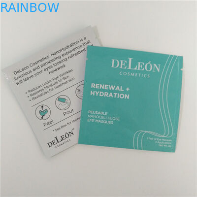 সম্পূর্ণ রঙিন মুদ্রণ স্ট্যান্ড আপ জipper পাouch ব্যাগ পুনর্ব্যবহারযোগ্য চোখের Masques প্যাকেজিং