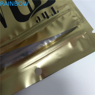 চাইল্ড প্রুফ পুনর্ব্যবহারযোগ্য জিপলক ব্যাগ, মায়লার স্ট্যান্ড আপ পাউচ গুরত্ব মুদ্রণ