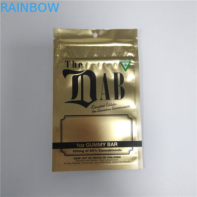 চাইল্ড প্রুফ পুনর্ব্যবহারযোগ্য জিপলক ব্যাগ, মায়লার স্ট্যান্ড আপ পাউচ গুরত্ব মুদ্রণ