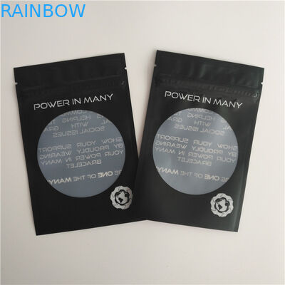 চকচকে তাপ সীল প্যাকেজিং ব্যাগ কাস্টম লোগো জিপ লক ব্যাগ কানের দুল ব্রেসলেট পাউচ