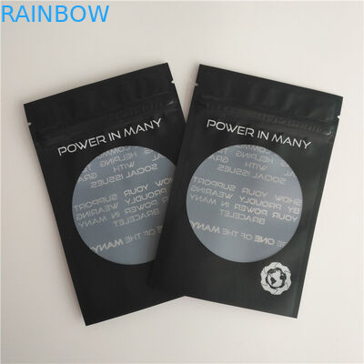 চকচকে তাপ সীল প্যাকেজিং ব্যাগ কাস্টম লোগো জিপ লক ব্যাগ কানের দুল ব্রেসলেট পাউচ