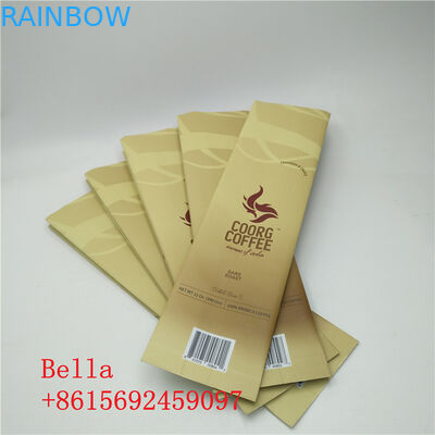 ম্যাট সারফেস স্ট্যান্ড আপ জipper পাউন্ড সাইড Gusset ব্যাগ কফি মটরশুটি ভালভ সঙ্গে প্যাকেজিং