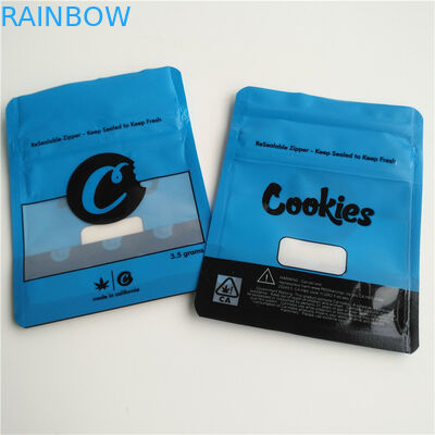 Ziplock Runtz ব্যাগ হার্বাল ধূপ প্যাকেজিং অ্যালুমিনিয়াম ফয়েল PET নিজস্ব আকার