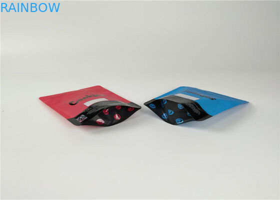 অ্যালুমিনিয়াম ফয়েল ব্যাগ প্লাস্টিকের পাইচ প্যাকেজিং 1LB কুকিজ CBD প্যাকেজিং টেকসই