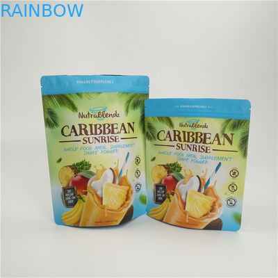 শুকনো ফল স্ন্যাক ব্যাগ প্যাকেজিং জিপার কাস্টম মুদ্রিত অ্যালুমিনিয়াম ফয়েল জলরোধী