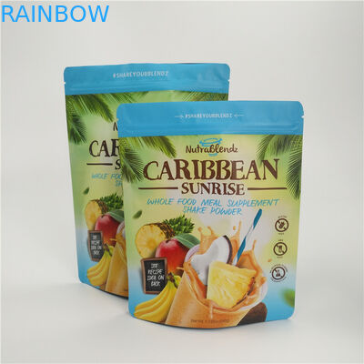 জিব্রাল প্রিন্টিং জিপলক ব্যাগ, জিপারের সাথে দুধ পাউডার অ্যালুমিনিয়াম ফয়েল পচ