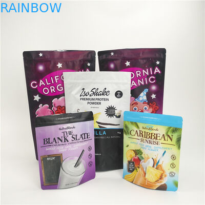 কাস্টম মুদ্রিত স্ন্যাক খাদ্য প্যাকেজিং ব্যাগ অ্যালুমিনিয়াম ফয়েল দুধ পাউডার প্যাক সঙ্গে জিপ
